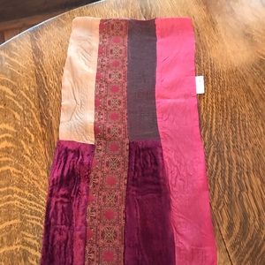 Milson & Louis patchwork design scarf 10”x58”
